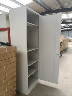 Gabinete de almacenamiento de acero del armario del guardarropa del metal de dos puertas