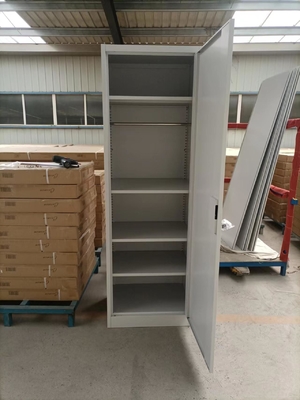 Gabinete de almacenamiento de acero del armario del guardarropa del metal de dos puertas