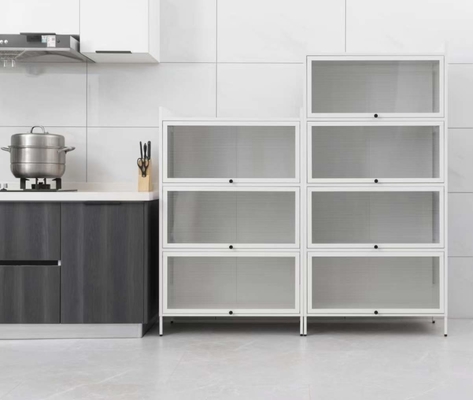 Grueso de acero del estante 0.5-1.0m m del estante del almacenamiento de la cocina de múltiples capas del metal