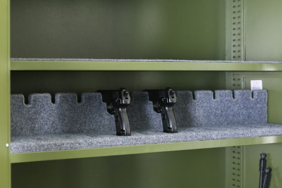 Militares de acero de la caja fuerte de la seguridad del armario seguro del arma de los estantes de la puerta doble 3 del metal