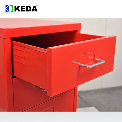 Cabinete de archivo rojo de la oficina de la capacidad de cargamento 35Kgs de 1m m