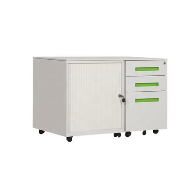 Grey Office Storage Mobile Caddy caliente con el cabinete de archivo de la puerta de Tambour