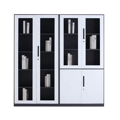 diseño de acero del armario del gabinete de almacenamiento de archivaje del metal de 0.4-1.2m m con el vidrio