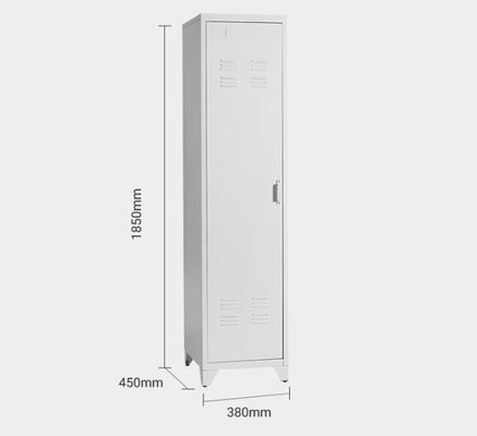 Plano de acero del armario de almacenamiento de la altura 1850m m que embala 0,05 piernas permanentes de la sola puerta de CBM
