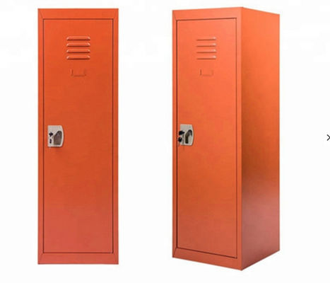 armario de acero plano de la sola puerta del gabinete de almacenamiento del metal que embala para el dormitorio