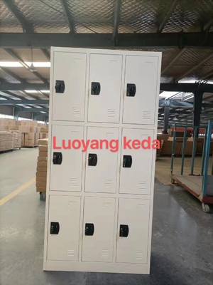 Muebles de acero H1850mm del guardarropa del metal del armario de almacenamiento de las puertas de KD 6