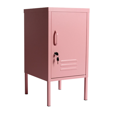 Estudiante de acero Storage de la puerta de la cabecera durable de Mini Pink Metal Locker Cabinet solo