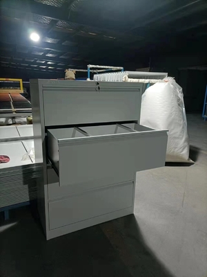 Armario de acero 0.7m m de los muebles de oficinas del gabinete de almacenamiento de limadura del cajón de la precipitación