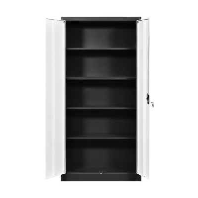 4 armario de acero de la puerta de oscilación del cabinete de archivo 2 de la oficina de los estantes