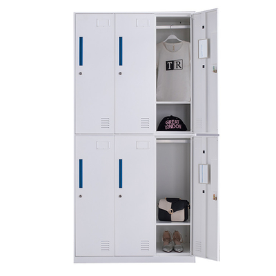 Pulverice la puerta de acero de capa del armario 6 del metal o los muebles de oficinas de 4 puertas
